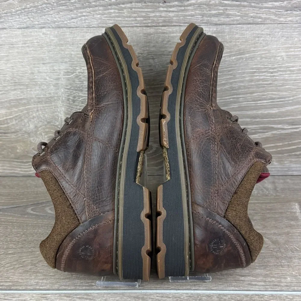 Dr Martens 12048 Men's Sz 9/Women’s 10 Brown Leather Low Top Lace Up Oxford Shoe